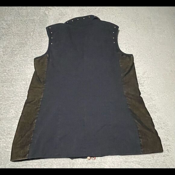 Spanner Lined Vest With Rivets And Corduroy Details Size Large. VG Condition. - Picture 2 of 7